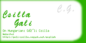 csilla gali business card